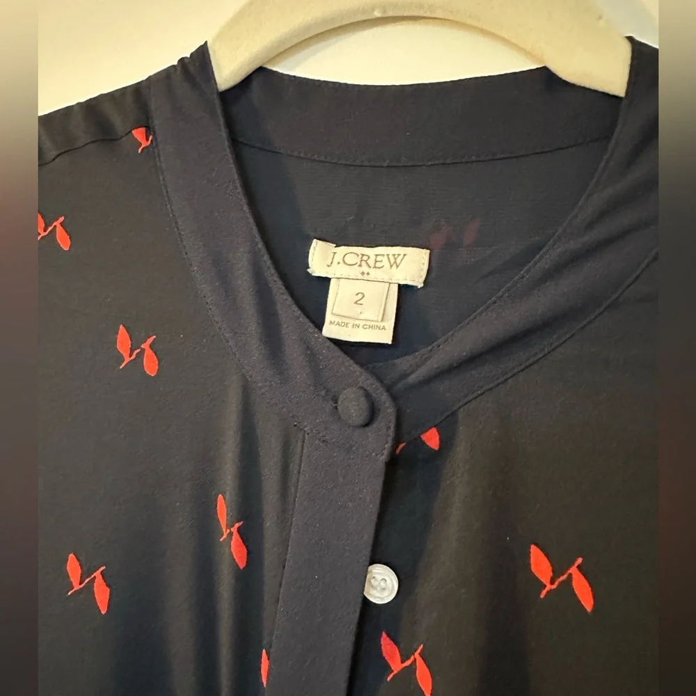 J Crew Patterned Dress - Size 2 - Picture 3 of 4